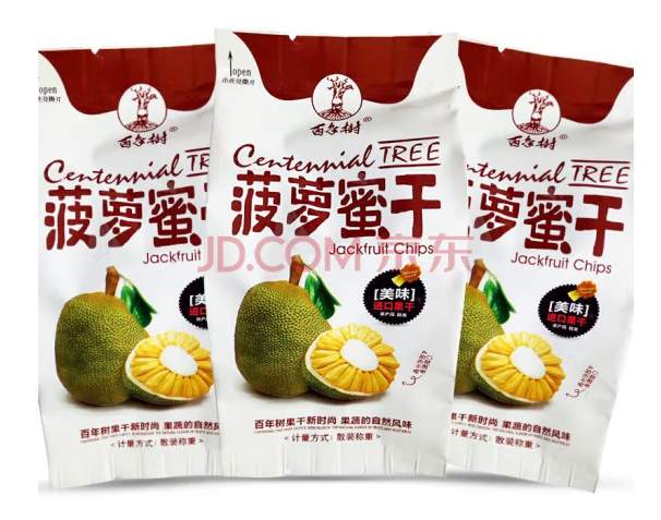 越南風味菠蘿蜜果干包裝設計欣賞(圖1) 越南風味菠蘿蜜果干包裝設計欣賞(圖1)