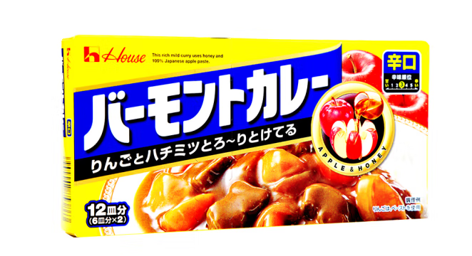 塊狀蘋果咖喱醬紙盒包裝設計這樣做(圖1)