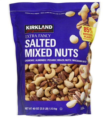 鹽焗咸味混合堅果包裝設計欣賞(圖1)