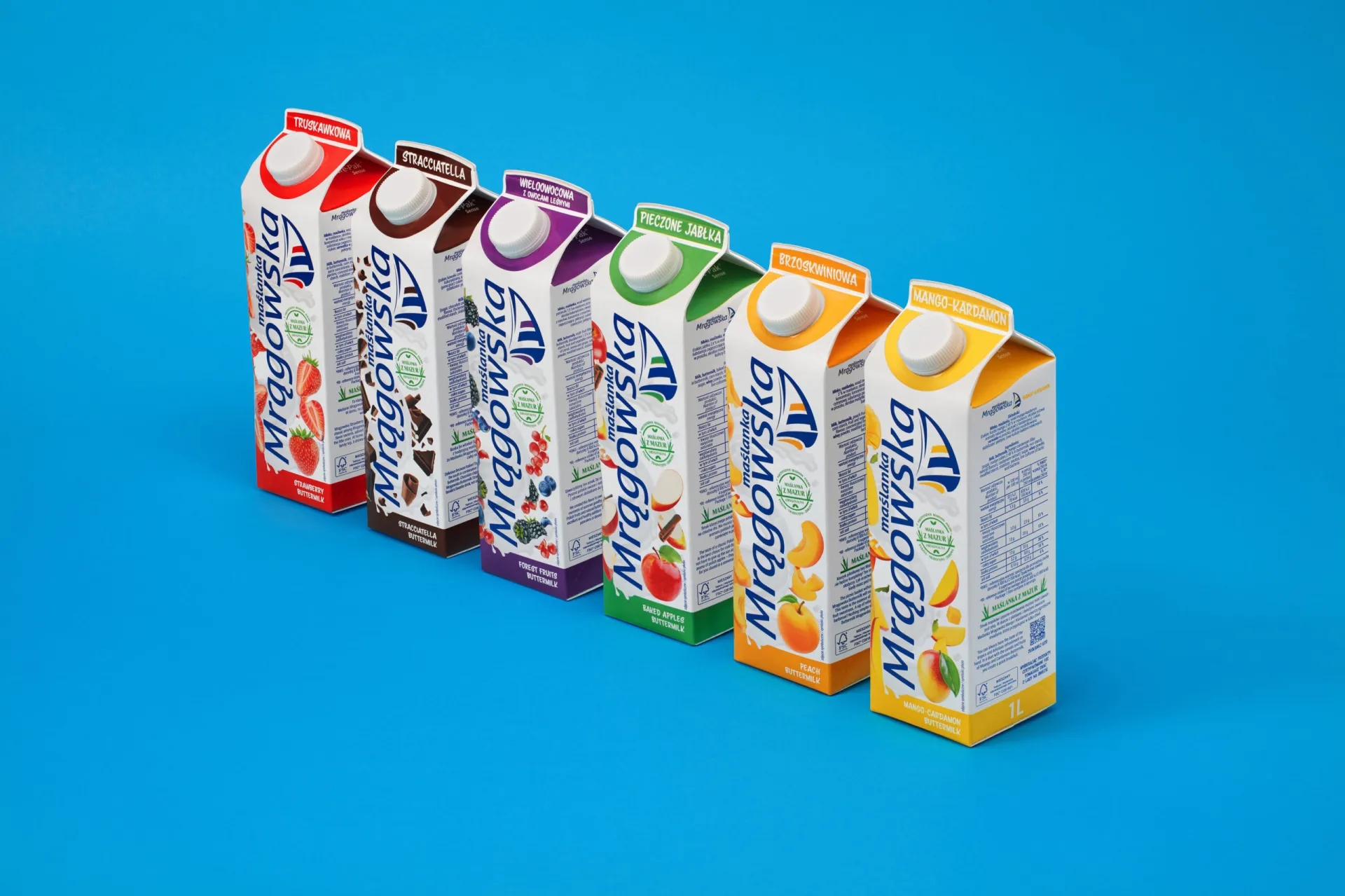 脫脂乳制品系列包裝設計欣賞(圖1) 脫脂乳制品系列包裝設計欣賞(圖1)