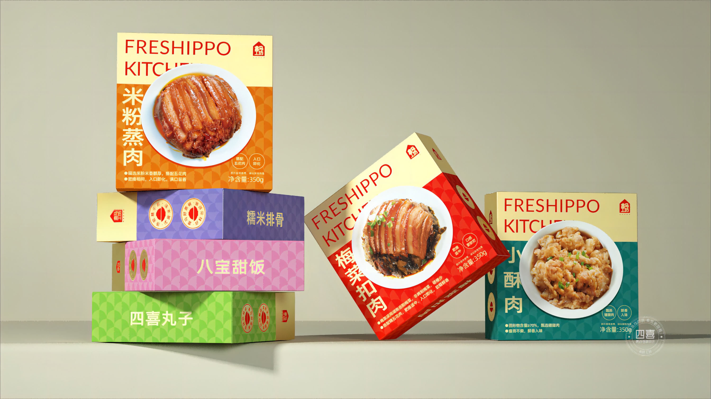 四喜：戶縣飯店新包裝“梅菜扣肉”，榮登盒馬APP快手菜銷量TOP1，看看包裝是怎么做的？(圖9)