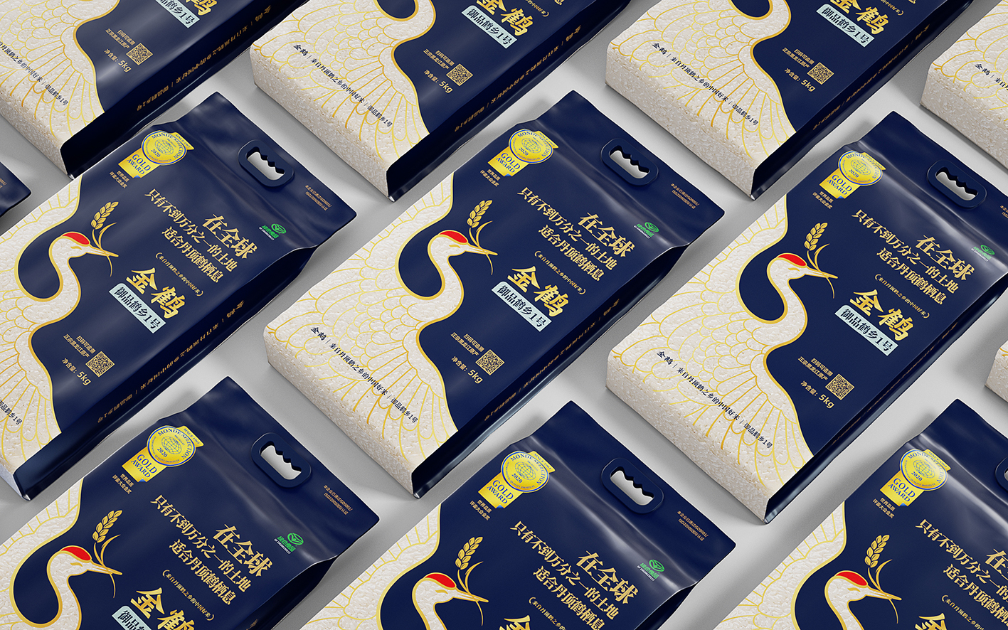 金鶴東北大米包裝全案設計(圖2) 金鶴東北大米包裝全案設計(圖2)