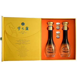 創意酒包裝設計洋河夢之藍尊享版濃香型白酒瓶禮盒裝產品包裝設計欣賞(圖4)