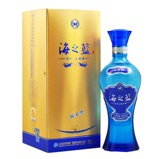 創(chuàng)意酒包裝設(shè)計洋河海之藍藍色經(jīng)典綿柔型白酒瓶整箱裝產(chǎn)品包裝設(shè)計欣賞(圖4)