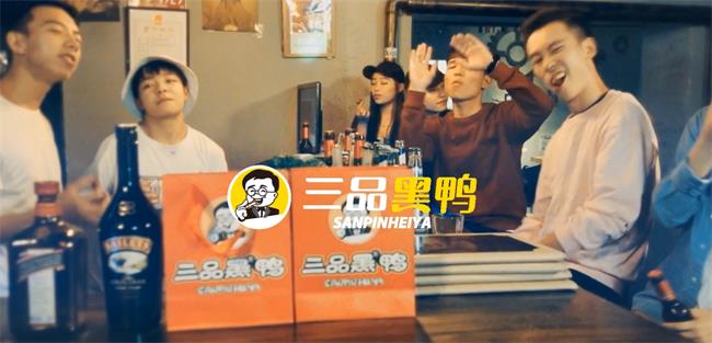 三品黑鴨品牌logo與食品包裝設(shè)計欣賞(圖2)