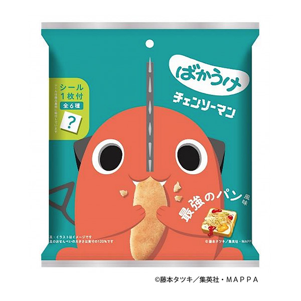 食品包裝設計欣賞受電鋸人的影響最強的面包風味栗山米果包裝設計欣賞(圖1)