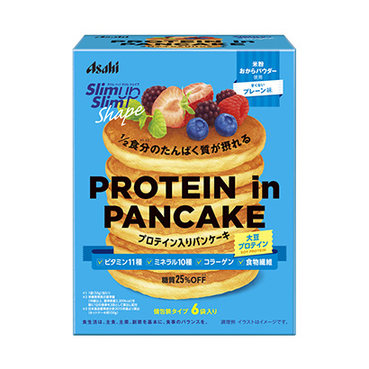 包裝設計公司推薦苗條身材蛋白薄煎餅朝日集團食品包裝設計欣賞(圖1)