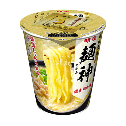 包裝設計公司推薦明星面神杯濃香雞白湯明星食品包裝設計欣賞(圖1)