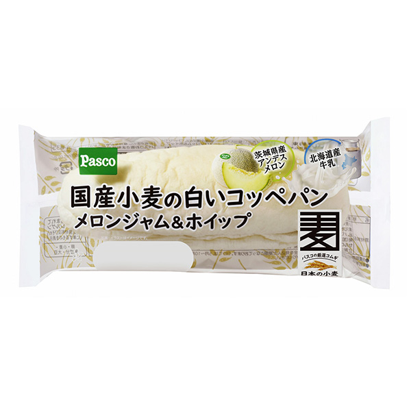 包裝設計公司推薦國產小麥的白色小面包哈密瓜果醬啤酒花敷島制面包面包麥片類包裝設計(圖1)