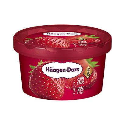 包裝設計公司推薦哈根達斯濃草莓限時哈根達斯日本冰淇淋類包裝設計(圖1)
