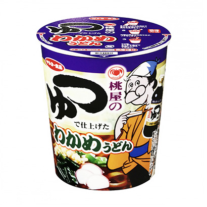 用桃屋的湯汁做的裙帶菜烏冬面太陽魚面類包裝設計(圖1)