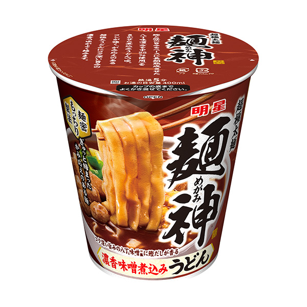 明星面神杯濃香味噌燉烏冬面包裝設計欣賞(圖1)