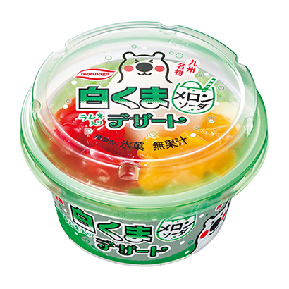 白熊甜點哈密瓜蘇打丸永制菓冰點心包裝設計(圖1)