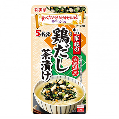 家人出鍋茶泡飯參雞湯風丸美屋食品工業烹飪品包裝設計(圖1)