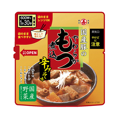 微波爐國產豬的柔軟燉辣味丸善家常菜類包裝設計(圖1)