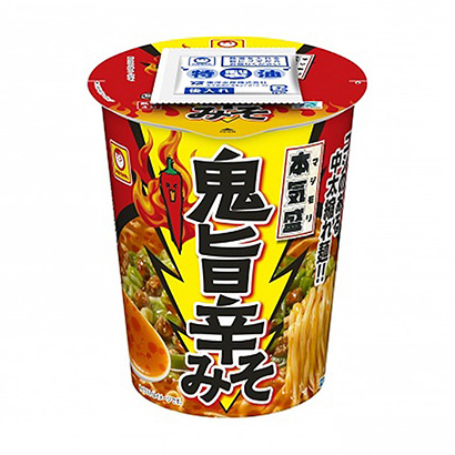小丸認真盛鬼旨辣醬東洋水產面類包裝設計(圖1)