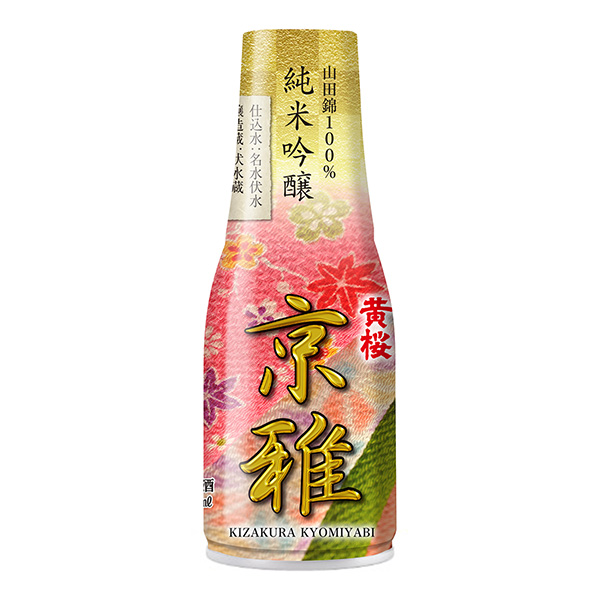 黃櫻京雅純米吟釀酒黃櫻食品飲料包裝設計(圖1)