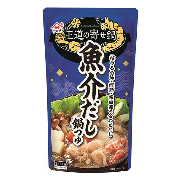 山崎王道的什錦火鍋魚介高湯山崎醬油食品飲料包裝設計(圖1)