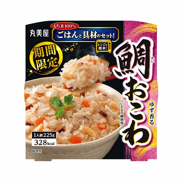 限時帶鯛魚糯米飯丸美屋食品工業食品飲料包裝設計(圖1)