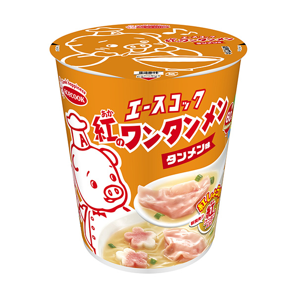 紅色的餛飩拉面味王牌廚師食品飲料包裝設計(圖1)