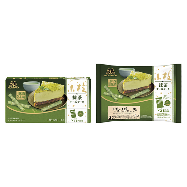 細枝抹茶芝士蛋糕森永制果食品飲料包裝設計(圖1)