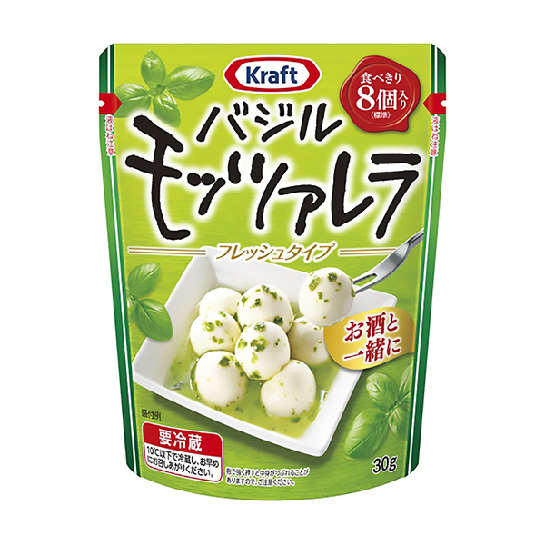 牛皮羅勒新鮮莫扎雷拉森永乳業食品飲料包裝設計(圖1)