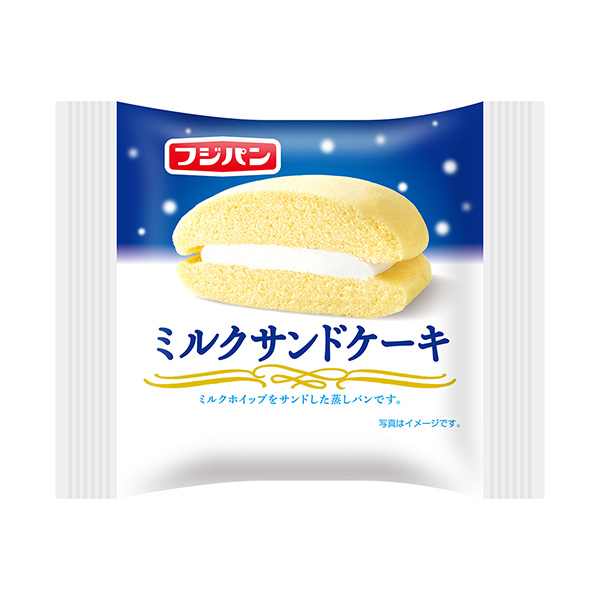 牛奶夾心蛋糕富士面包食品飲料包裝設計(圖1)