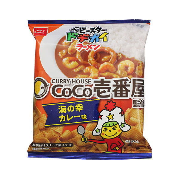 包裝設計欣賞嬰兒蛋糕卷＜ CoCo壹號屋監修海之幸咖喱味＞ (零食公司) 2024年5月13日發售(圖1)