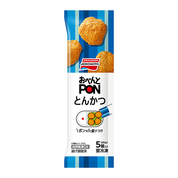 包裝設計欣賞便當PON ＜炸豬排＞ (味精冷凍食品) (圖1)