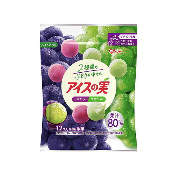 包裝設計欣賞冰淇淋的果實＜葡萄麝香葡萄＞ (江崎格力高) (圖1)