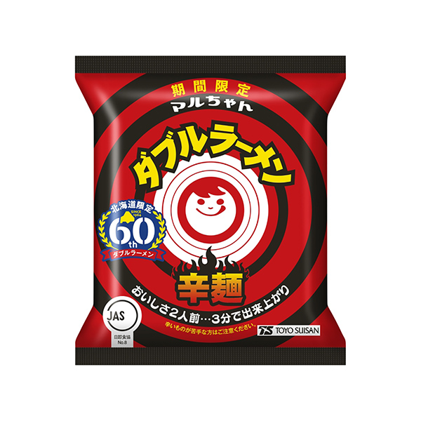包裝設計欣賞馬爾先生雙拉面＜辣面＞ (東洋水產) (圖1)