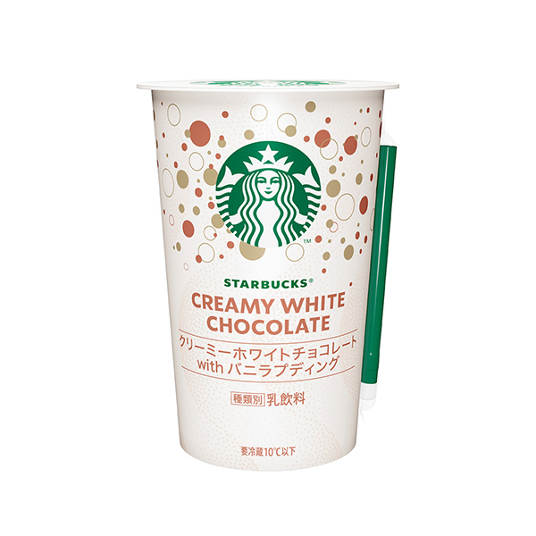 包裝設計欣賞星巴克＜奶油白巧克力with香草布丁＞ (三得利食品國際) (圖1)