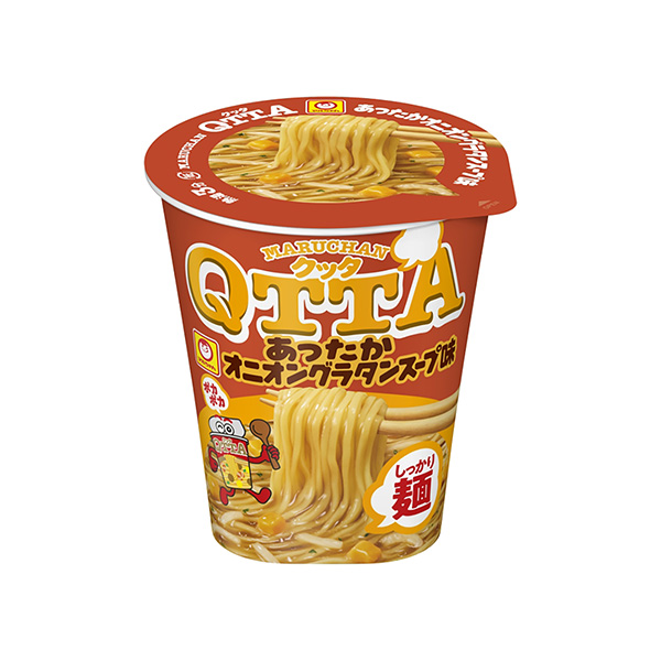 包裝設計欣賞MARUCHAN QTTA ＜有沒有洋蔥奶汁烤菜湯味＞ (東洋水產) (圖1)