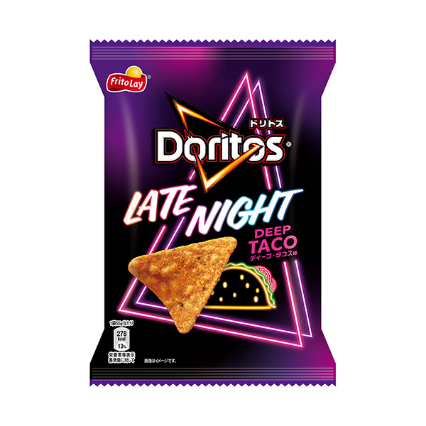 包裝設(shè)計(jì)欣賞杜麗托斯＜ LATE NIGHT深塔科斯味＞ (日本弗萊特) (圖1)