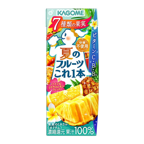 包裝設(shè)計(jì)欣賞夏天的水果這一瓶＜木瓜蛋白酶&柑橘檸檬混合料＞ (可果美) (圖1)