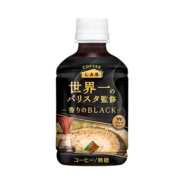 包裝設計欣賞大豆混合＜香味的黑色＞咖啡實驗室世界第一的變阻器監(jiān)修熱&冷(大豆飲料) (圖1)