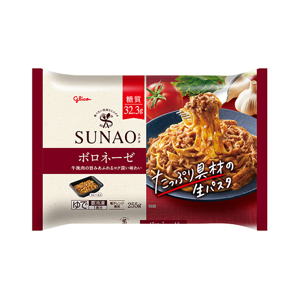 包裝設(shè)計(jì)欣賞SUNAO大量配料的生意大利面博羅內(nèi)塞(江崎格力高) (圖1)