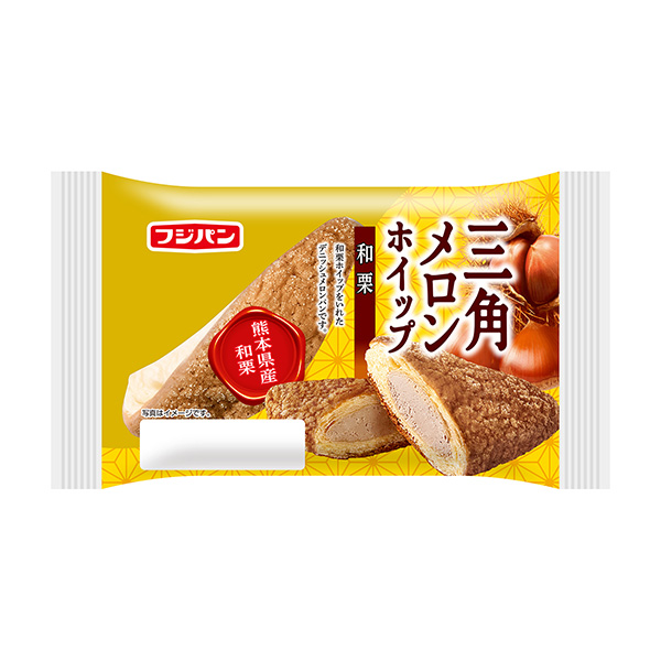 包裝設計欣賞三角甜瓜攪打＜和栗＞ (富士面包) (圖1)